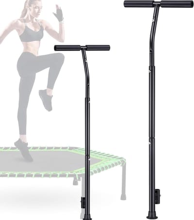 Verstelbare stabilisatorstang voor rebounder, rebounder handvat bar accessoire, grijpbare en zachte schuimhandgrepen, alleen van toepassing op de voetbuis tussen 2,5 cm/0,98 inch diameter
