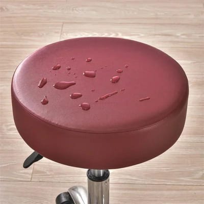 1/2 stuks Waterdichte Ronde Krukhoes PU Leer Barzitje Slipcover Barkruk Zitkussen Huis Restaurant Stoel Meubelbeschermer 1pc brown