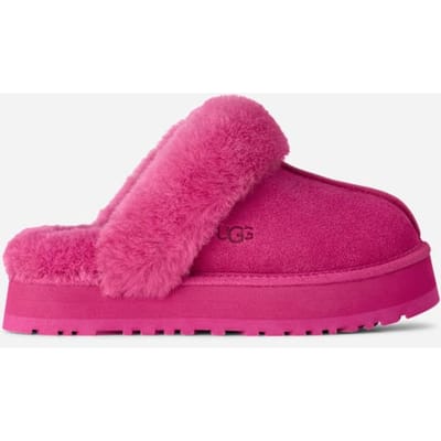 UGG® Disquette-pantoffel in Dark Peony, Maat 38, Suede