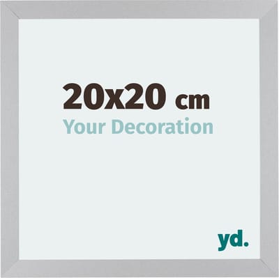 Your Decoration - Fotolijst 20x20 cm - MDF - Zilver Mat - Mura