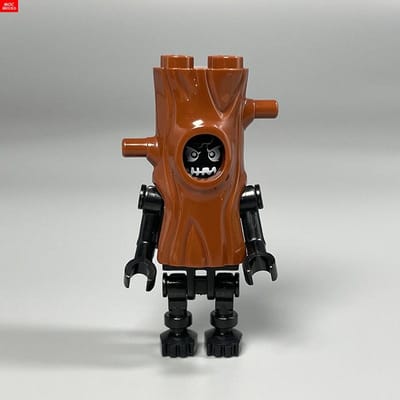 MOC Blokken Skelet Duivel Gezicht Hoofddeksel Hoofd Kostuum Boomstam 35827 ZELF MAKEN Speelgoed Actie Figuren Plant Bouwstenen Kinderen Cadeaus brown
