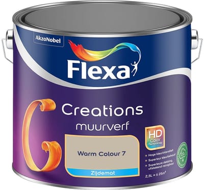 Flexa - Creations Muurverf Zijdemat - Warm Colour 7 - Mengverf - 2,5 L