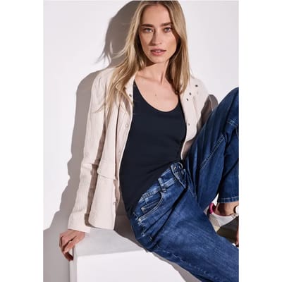 Basic top in effen kleur