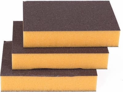 Benson Schuurspons - Dubbele Functie - Geel/Grijs - 10 x 7 x 2 cm - 3 stuks