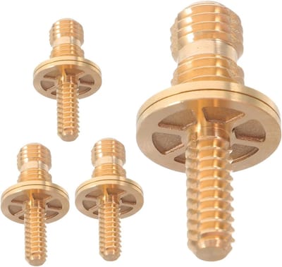 Poolkeu Reparatieset - Keu Hardware - Biljart Stabiliseren - Messing Interface - 4 Stuks - Goud