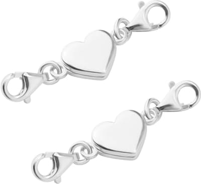 Hartvormige Magnetische Sluitingen voor Sieraden – Dubbele Karabijnsluiting en Kettingsluitingen voor Doe-het-Zelf Accessoires