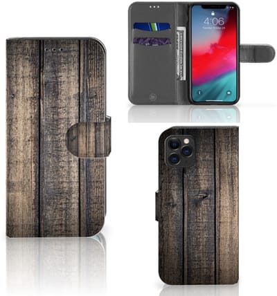 Apple iPhone 11 Pro Book Style Case Steigerhout
