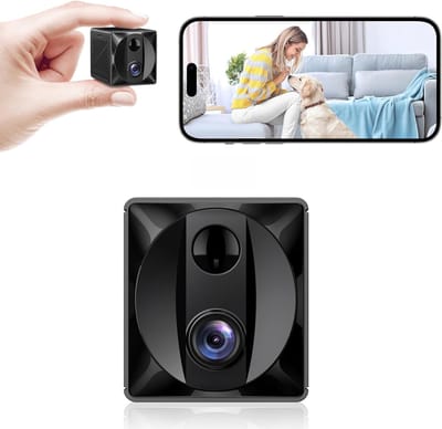 Verborgen Camera - Spionagecamera Minicamera - Binnen Beveiliging - AI Bewegingsdetectie - 5x4x3.6cm - Zwart