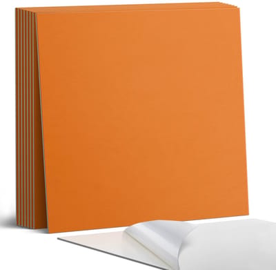 Coloray Plaktegels - Oranje Portugese Tegels - 30 cm x 30 cm - Oranje Plaktegels - 9 stuks - Vierkant PVC Tegels - Plaktegels Keuken - Zelfklevende Vloertegels - Vinyl Tegels - Zelfklevende Tegels