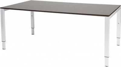 Vergadertafel Domino - 180x100 logan - wit frame