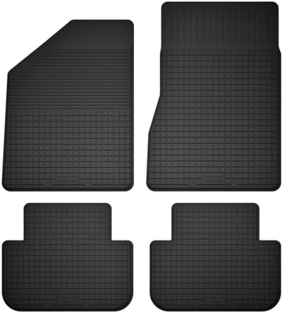 Wielganizator BasicProtect - Rubber Autovloermatten - 1,5 cm Rand - Compatibel met Renault Grand Scenic II (2003-2009)