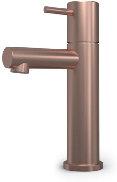 Hotbath Cobber Fonteinkraan - Opbouw - Uitvoering BCP - Geborsteld Koper PVD - Messing - 230 mm - Waterbesparend