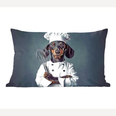 Sierkussens - Kussentjes Woonkamer - 60x40 cm - Hond - Garde - Kok