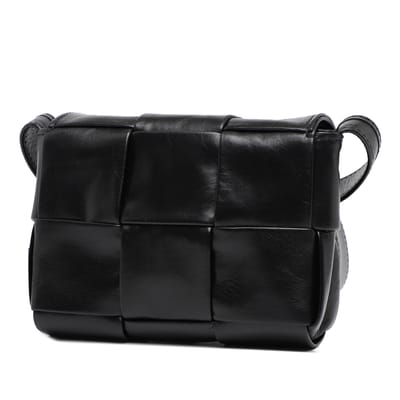Tweedehands Candy Paper Kalfsleer Intrecciato Cassette Crossbody