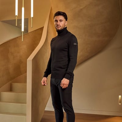 Malelions Knitted Turtleneck Sweater Heren - Maat S