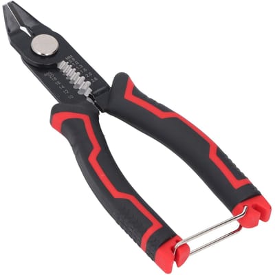 Draadsnijder Ingebouwde Veer Ergonomische Antislip Handgreep Kabelkniptang voor Elektrische Reparatie black