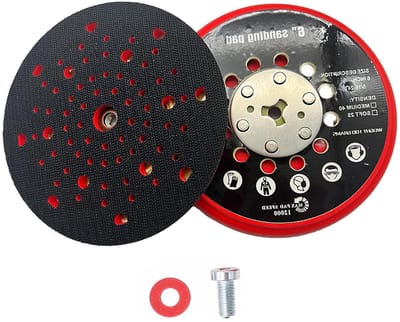 Allecto plus - Multigats schuurschijf, 150 mm, 72-gaats klittenband-steunschijven, haak en lus, compatibel met RSM6045, met schroeven - Voor Bosch GET 75-150.