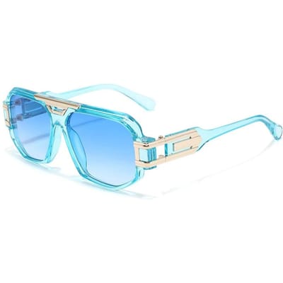 Nouvelles Lunettes de Soleil Surdimensionnées de Luxe Mode Designer Hommes Femmes Vintage Miroir Steampunk Tendance Lunettes de Voyage
