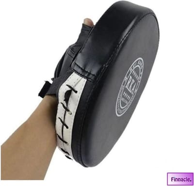Finnacle - Bokspads - Bokstrainer - Handpads - Stootkussens - Behendigheidstrainer - Boksen - Muay Thai - MMA - Kickboks Zwart - 2 Stuks