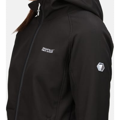 Regatta Dames/Dames Ared III Soft Shell Jas (Zwart)
