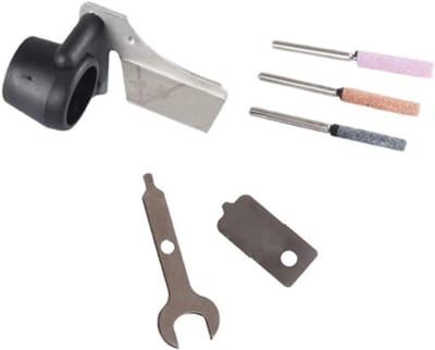 Kettingzaagslijper Set - Metaal Slijpen - Tuingereedschap Onderhoud - Metalen Constructie - 62 cm - Zilver