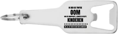 Akyol - ik ben de trotse oom van de grappigste en leukste en beste kinderen flesopener - Oom - familie - cadeau - 105 x 25mm