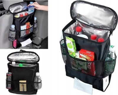 Auto achterbank organizer koeler lichte opbergtas LB-489 met meerdere zakken voor outdoor-reizen Stoel Isolatie Pakket THERMISCHE Zak behoud van warmte en verkoelend drankje