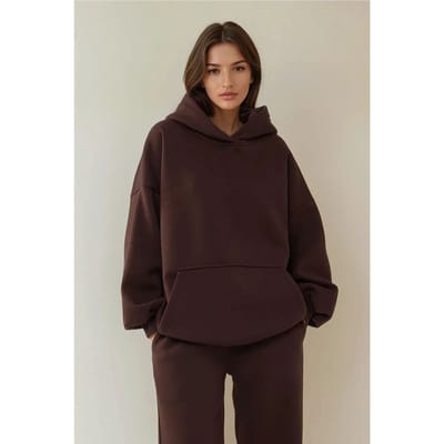 Oversized Hoody met Kangaroo Zak en Loose Fit