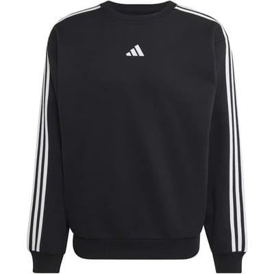 Adidas Essentials 3 Stripes Fleece Sweatshirt Zwart XL Man
