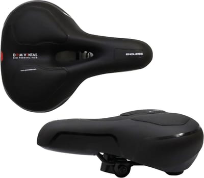 Comfortabel en ademend fietszadel met reflecterende veiligheidsstrip - Universeel traagschuim en waterdicht
