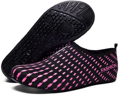 Unisex waterschoenen – Antislip surfschoenen – Lichtgewicht & flexibel – Blotevoetengevoel – Geschikt voor snorkelen, zwemmen, beachvolleybal, yoga en buitenactiviteiten – Paars – Maat: EU 40-41
