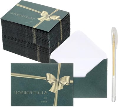 Mini enveloppen - Kleine kaartenveloppen - Uitnodigingen versturen - Robuust 120 g/m² papier - 4x3 inch - Groen