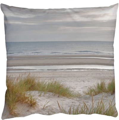 Sierkussens - Kussentjes Woonkamer - 50x50 cm - Zandstrand - Bewolkt - Duinen