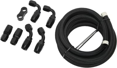 Brandstofleidingslangset - Nylon - 3 Meter - AN6 Slangmontageadapter - Aluminium - Dieselhydraulische Olie - Koelvloeistof - Brandstofslangadapterset