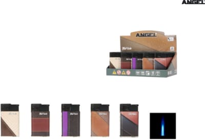 Aansteker - Jetflame - Leather look - Angel - 5 Stuks