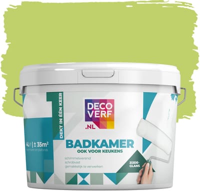 Decoverf badkamer verf appelgroen, 4L