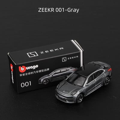 Bburago 1:64 Zeekr 001Fr 001 007 7X Mix Modèle de Voiture Miniature Simulation Statique Moulé Sous Pression Mini Alliage Jouet
