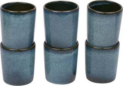 Kade 171 Evora koffiekopjes 6 stuks 150 ml - Portugees stoneware groen