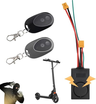 Scooter Alarm Systeem - Diefstalalarm Scooter - Voertuig Beveiligen - Luid Geluid 115dB - 10.5 x 3.8 cm - Zwart