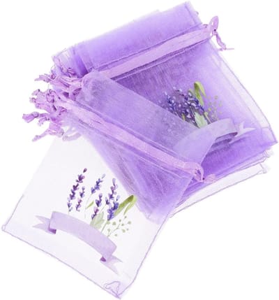Set van 20 Lavendel Geurige Opbergzakken van Ademend Mesh voor Kasten en Multifunctioneel Gebruik