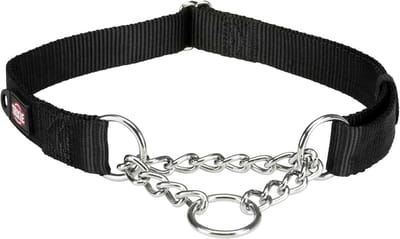 Verstelbare hondenhalsband voor grote honden - maat L-XL, 45-70 cm - Zwart