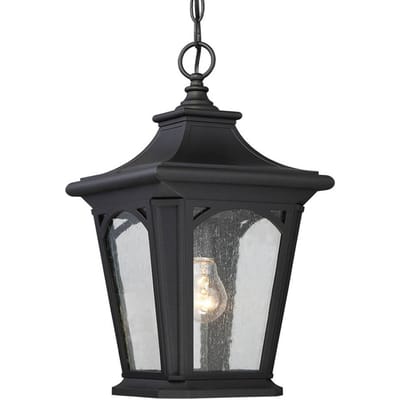 Quoizel LED Buiten Hanglamp Bedford | 1X E27 Max 60W | IP44 | Dimbaar | Mystic Black