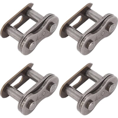 10 STKS 420 Kettingschakel Connector Mangaanstaal Snelontgrendeling Motorfiets Kettingschakel Aandrijfconnector Vervanging gray