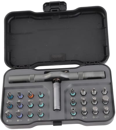 Dailygoods - Multifunctionele Ratelschroevendraaierset 24-in-1