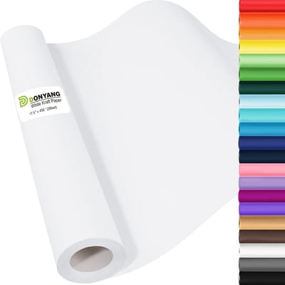 Grote Rol Wit Papier 44.5 cm Breed - Knutselpapier, Inpakpapier en Beschermhoes voor Verhuizing
