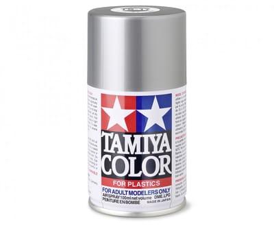 Tamiya Hobbyverf Acrylverf - TS-17 Aluminium Silver - Gloss - Acryl Spray - Verf spuitbus - 100 ml