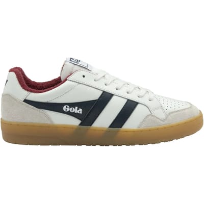 Gola Eagle '86 - Herensneaker - Wit-Zwart-Diep-Rood-Gum