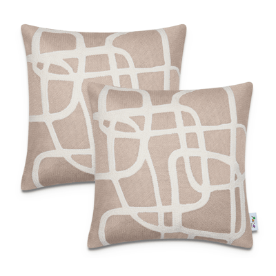 Kussensloop Chino beige 45x45 cm, 2 stuks
