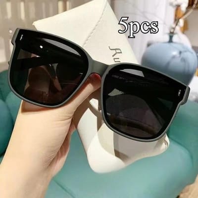 Overzet Zonnebril UV400 voor Mannen Vrouwen Opvouwbare Myopie Bril Cover met UV Bescherming gray