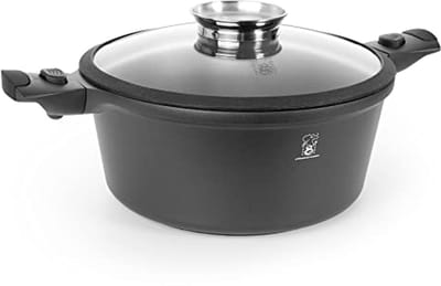 Professionele 28 cm Kookpan met Extreem Anti-Aanbaklaag – Geschikt voor Inductie en Gas
